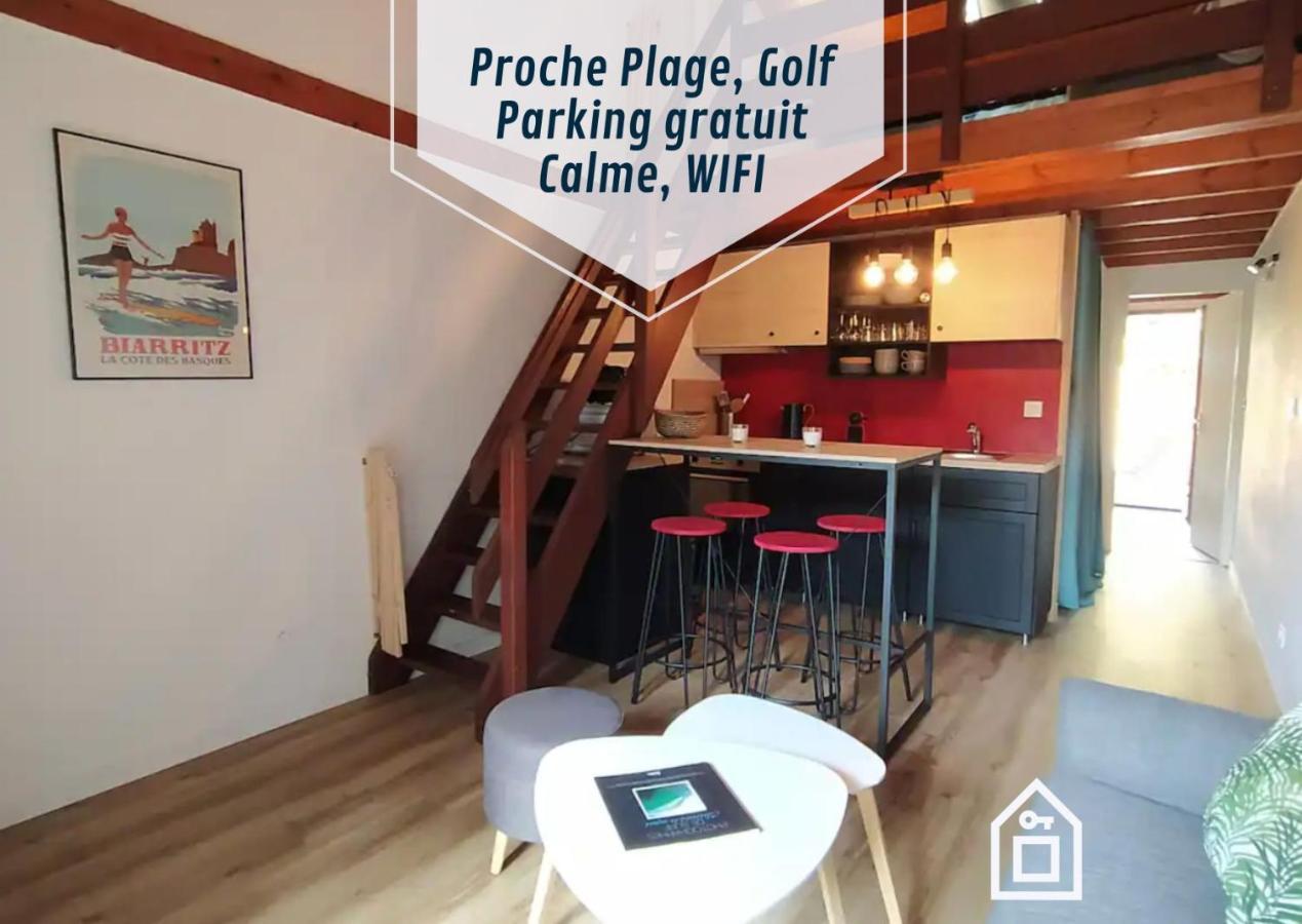 Bidarteko Paradisua Proche Plage, Golf, Parking Eksteriør billede