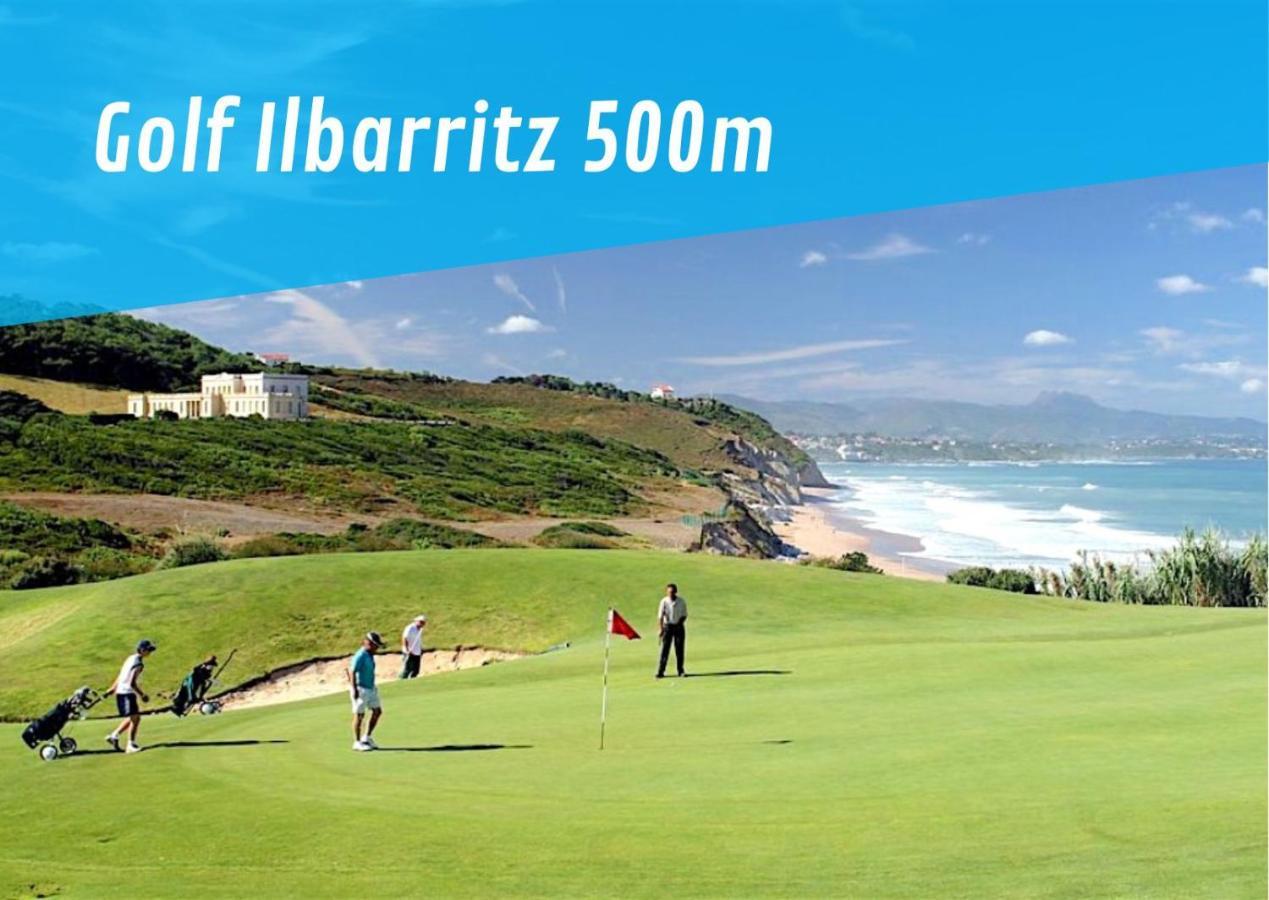 Bidarteko Paradisua Proche Plage, Golf, Parking Eksteriør billede